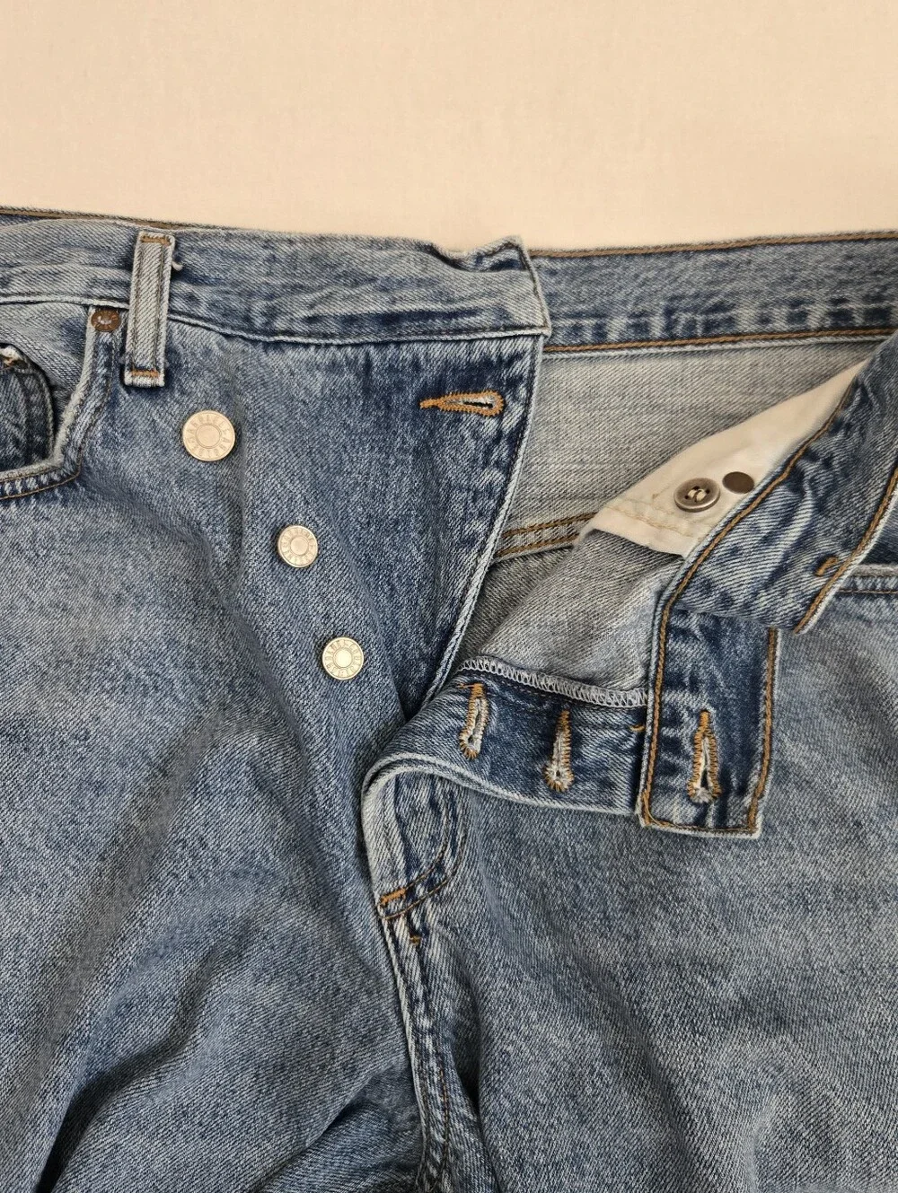 Agolde Crisscross Criss Cross Wide Leg Jeans Button Fly Blue Size 32
